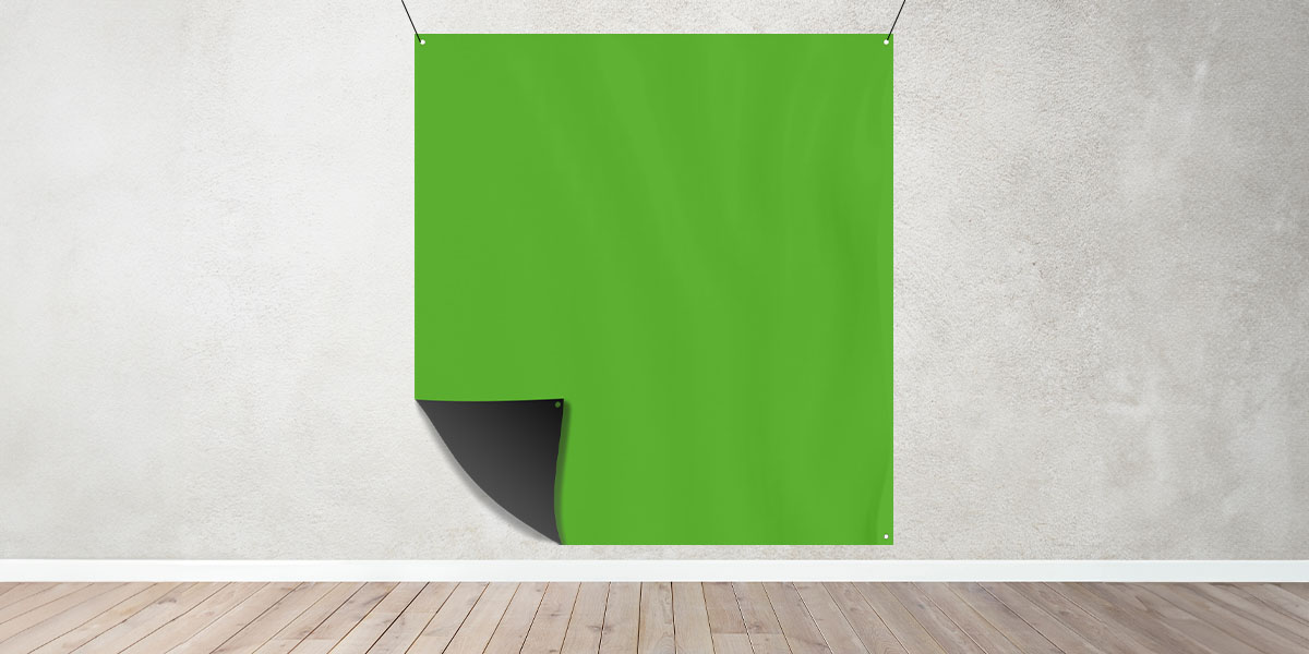 Fond Vert textile opaque sur mesure