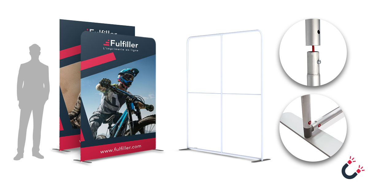 Mur d'images aimanté connectable