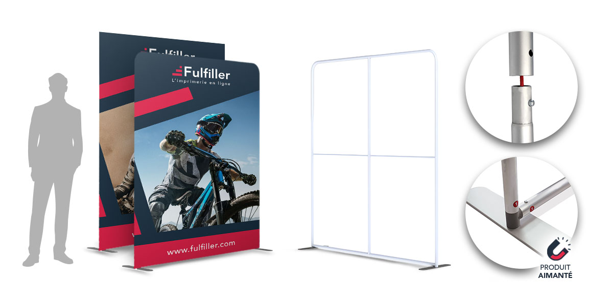 Mur d'images aimanté connectable