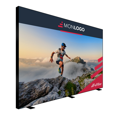 Mur d'image tendu avec Jonc PVC