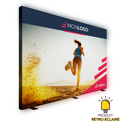 Mur d'image tendu LED avec Jonc PVC