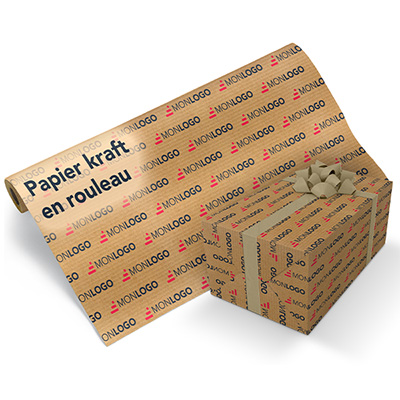 Papier kraft en rouleau - brun nervuré 70 g/m²
