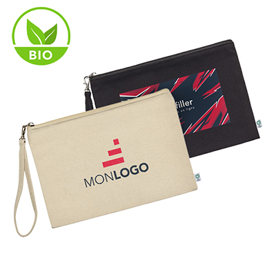 Pochette zippé coton Bio