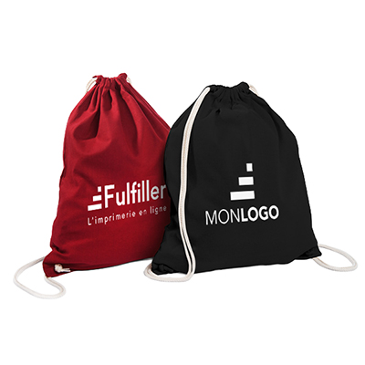 Sac à cordons en coton