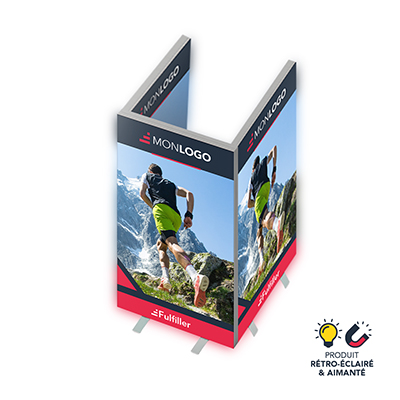 Stand LED aimanté en U
