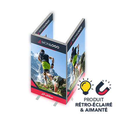 Stand LED aimanté en U