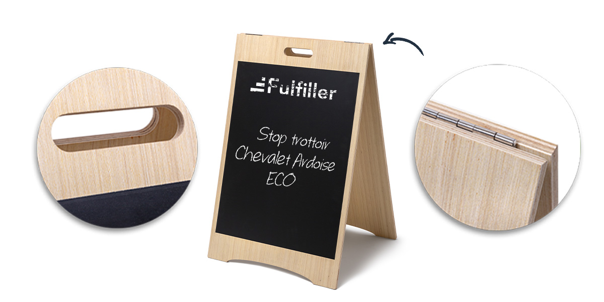 Stop trottoir Chevalet Ardoise ECO