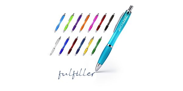 Stylo bille couleur translucide