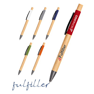 Stylo à bille bambou et alu