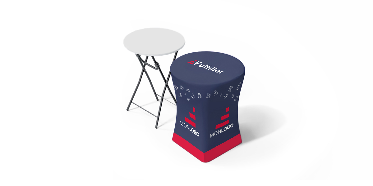 Table haute ronde pliante