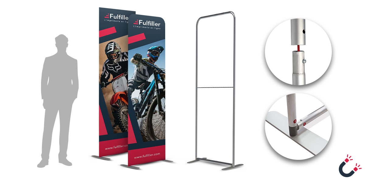 Totem aimanté connectable