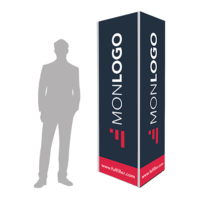 Totem textile 4 faces