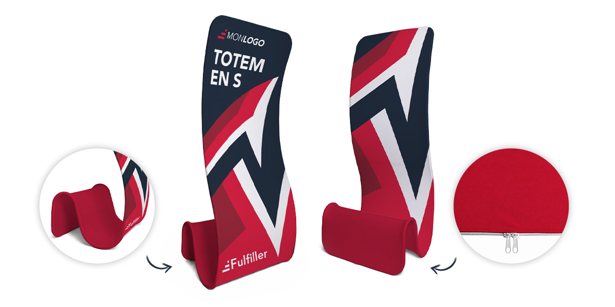 Totem textile en S