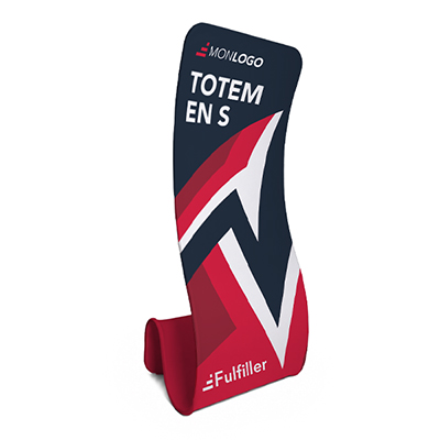 Totem textile en S
