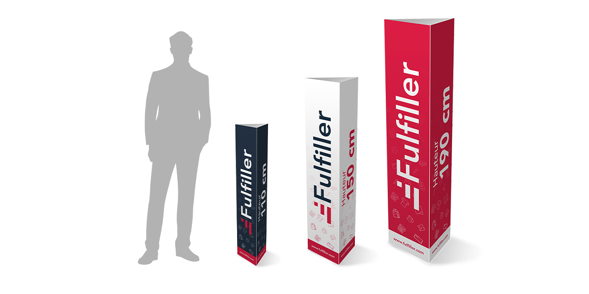 Totem triple 3 faces