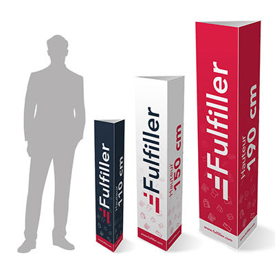 Totem triple 3 faces